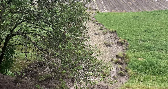 Unwetter Erdrutsch
